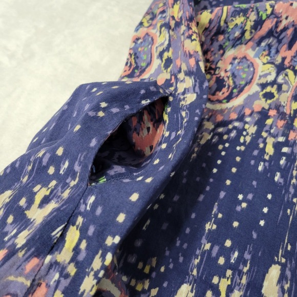 Red Camel Girls 16 Sleeveless Dress Easter Lined Pockets Smocked A-Line - Picture 6 of 8